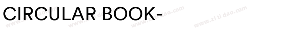 CIRCULAR BOOK字体转换